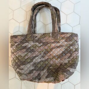 EUC - MZ Wallace Quilted Metro Tote - Medium in chic Camouflage